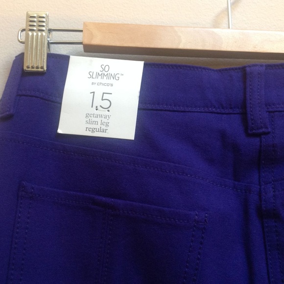 Chico’s So Slimming Purple Getaway Pants - Picture 6 of 6